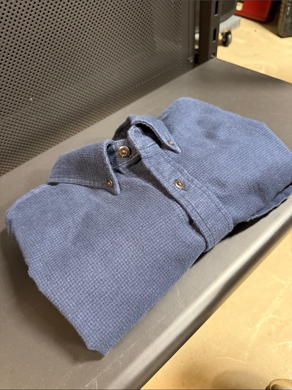 Abercrombie & Fitch Navy Blue Button-Down Shirt